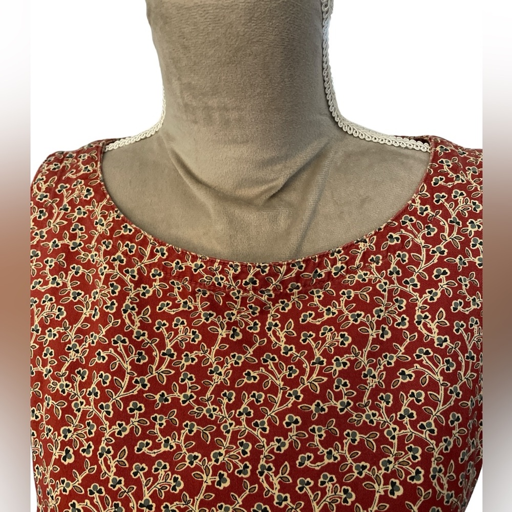 Liz Claiborne Lizwear Jeans Vintage Cotton Shift Dress Size 4 - Picture 7 of 12